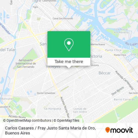 Mapa de Carlos Casares / Fray Justo Santa María de Oro