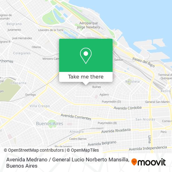 Avenida Medrano / General Lucio Norberto Mansilla map