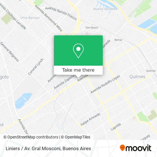 Liniers / Av. Gral Mosconi map