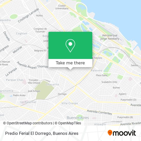 Mapa de Predio Ferial El Dorrego