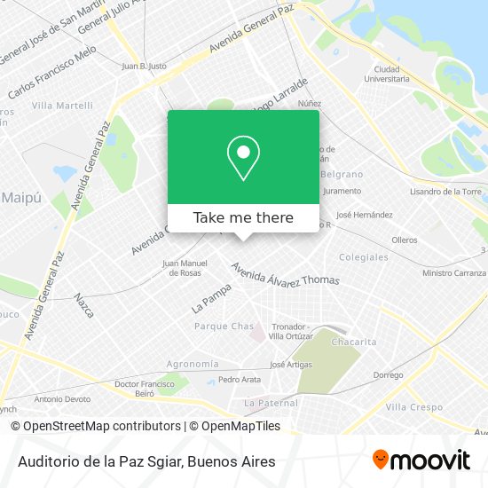 Auditorio de la Paz Sgiar map