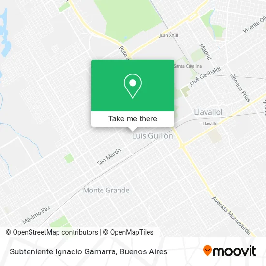 Subteniente Ignacio Gamarra map
