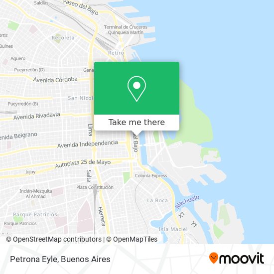 Mapa de Petrona Eyle