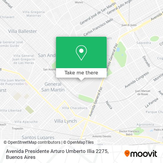 Avenida Presidente Arturo Umberto Illia 2275 map