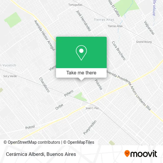 Mapa de Cerámica Alberdi