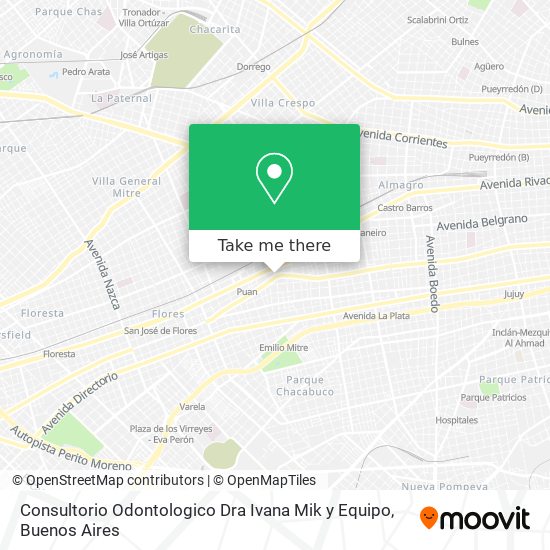 Mapa de Consultorio Odontologico Dra Ivana Mik y Equipo