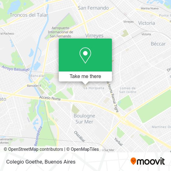Mapa de Colegio Goethe