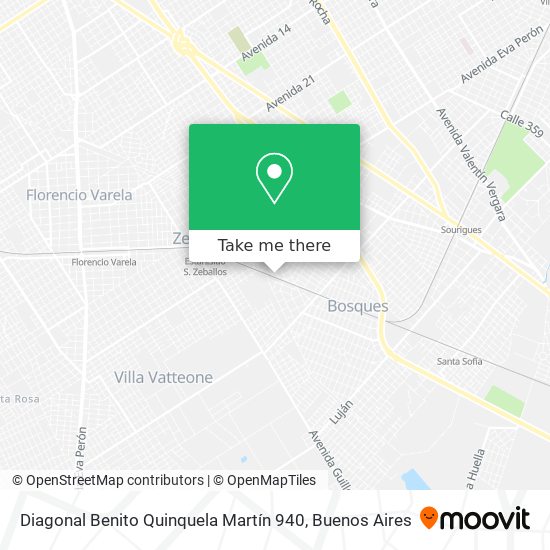 Diagonal Benito Quinquela Martín 940 map