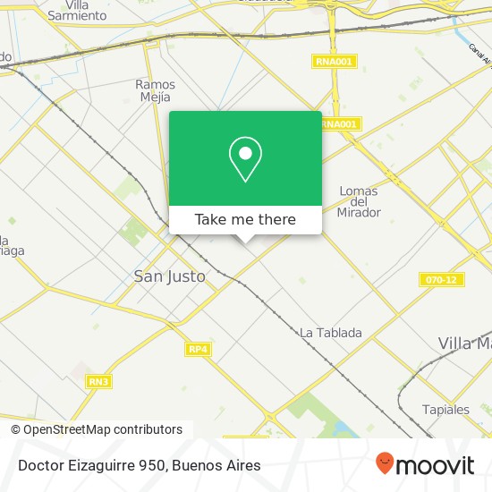 Mapa de Doctor Eizaguirre 950