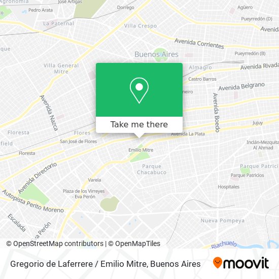 Gregorio de Laferrere / Emilio Mitre map