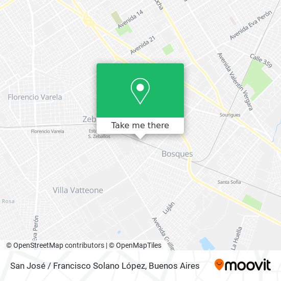 Mapa de San José / Francisco Solano López