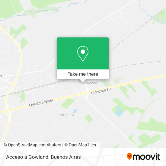 Mapa de Acceso a Gowland