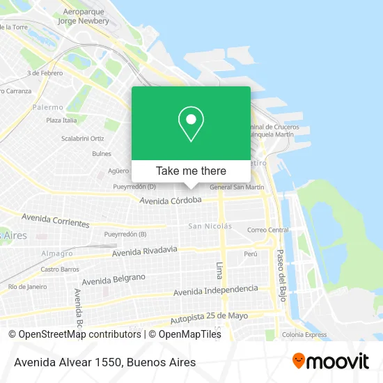 Avenida Alvear 1550 map