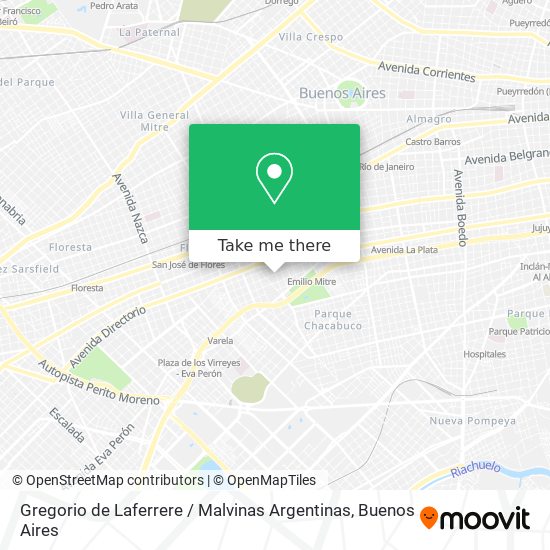 Gregorio de Laferrere / Malvinas Argentinas map