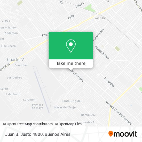 Juan B. Justo 4800 map