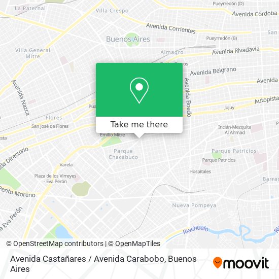 Avenida Castañares / Avenida Carabobo map