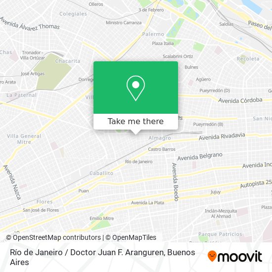 Río de Janeiro / Doctor Juan F. Aranguren map