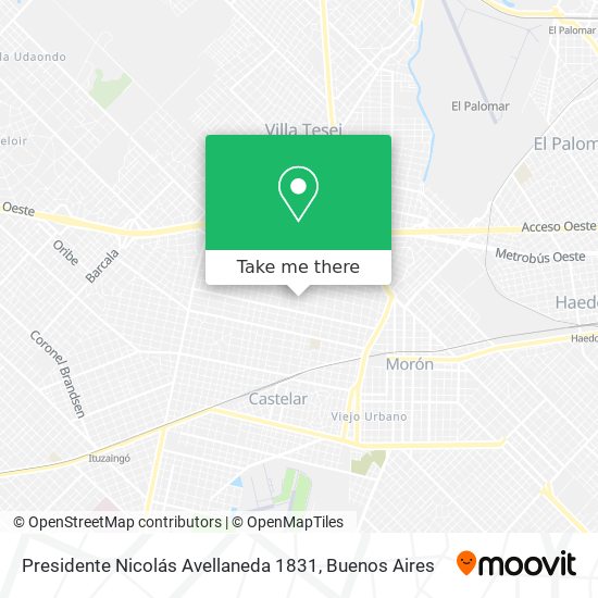 Mapa de Presidente Nicolás Avellaneda 1831