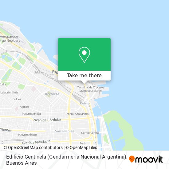 Mapa de Edificio Centinela (Gendarmeria Nacional Argentina)