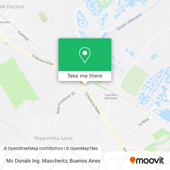 Mapa de Mc Donals Ing. Maschwitz