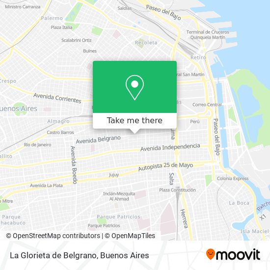 La Glorieta de Belgrano map