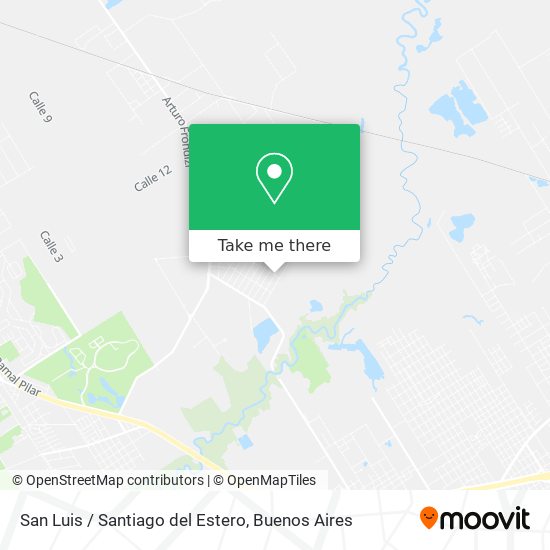 Mapa de San Luis / Santiago del Estero
