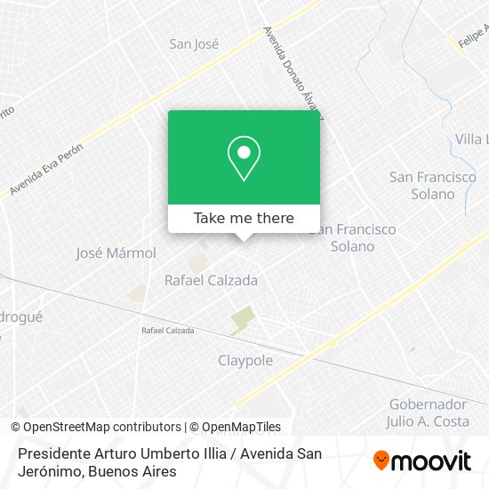 Presidente Arturo Umberto Illia / Avenida San Jerónimo map
