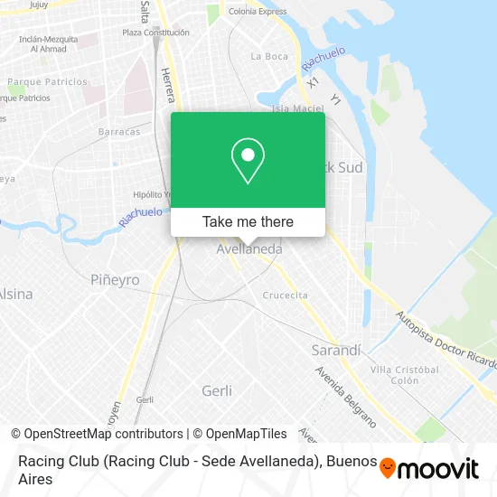 Racing Club (Racing Club - Sede Avellaneda) map