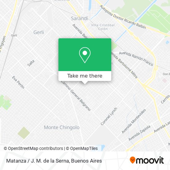 Mapa de Matanza / J. M. de la Serna