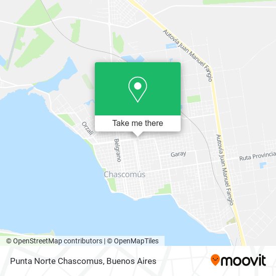 Punta Norte Chascomus map