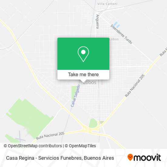 Casa Regina - Servicios Funebres map