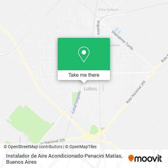 Instalador de Aire Acondicionado-Penacini Matías map