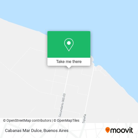 Cabanas Mar Dulce map