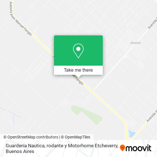 Mapa de Guardería Nautica, rodante y Motorhome Etcheverry