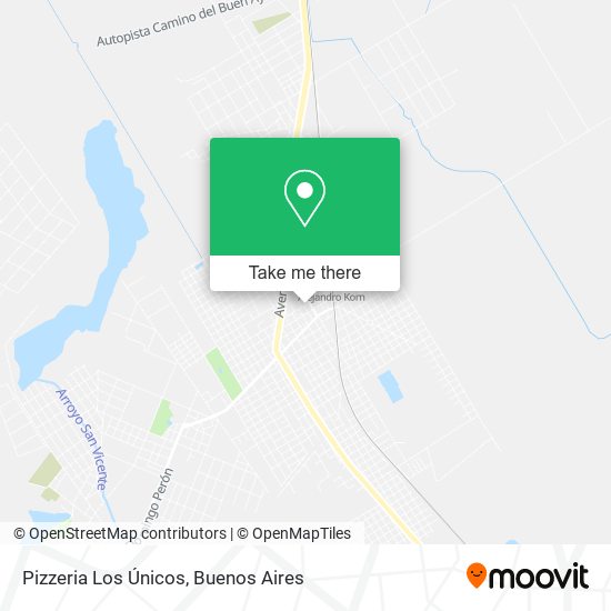 Pizzeria Los Únicos map