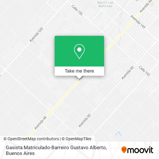 Gasista Matriculado-Barreiro Gustavo Alberto map