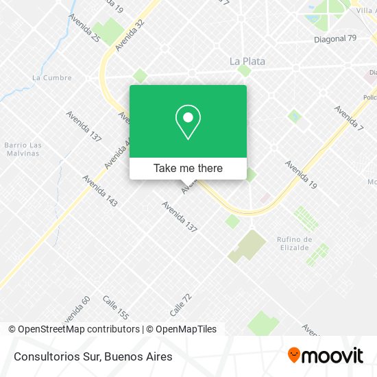 Consultorios Sur map