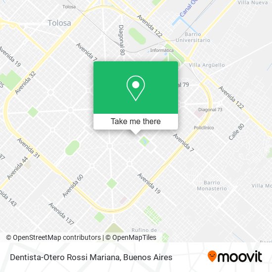 Dentista-Otero Rossi Mariana map
