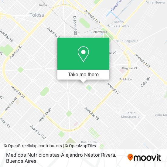 Medicos Nutricionistas-Alejandro Néstor Rivera map