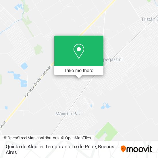 Quinta de Alquiler Temporario Lo de Pepe map