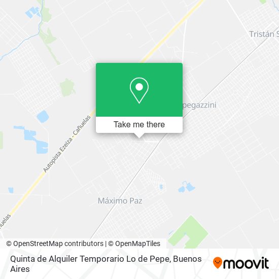 Mapa de Quinta de Alquiler Temporario Lo de Pepe