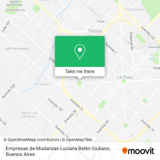 Empresas de Mudanzas-Luciana Belén Giuliano map