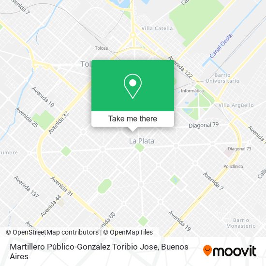 Martillero Público-Gonzalez Toribio Jose map