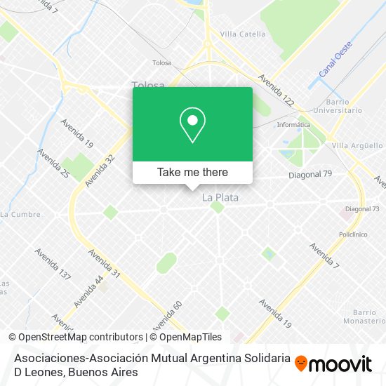Asociaciones-Asociación Mutual Argentina Solidaria D Leones map