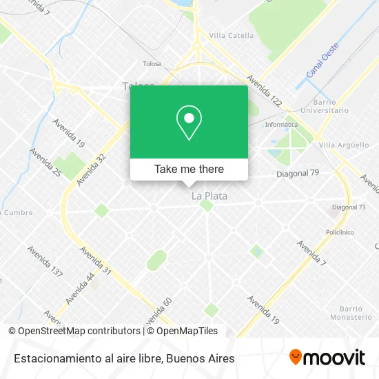 Estacionamiento al aire libre map