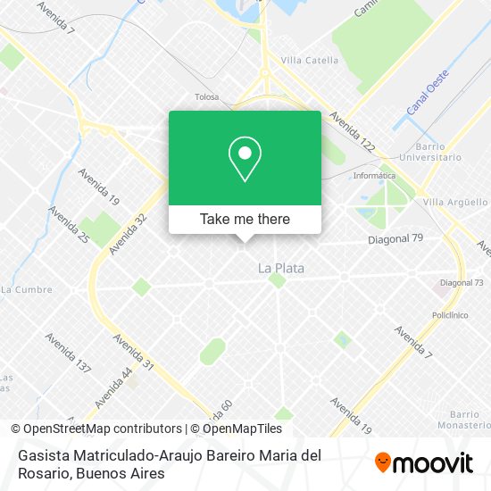 Mapa de Gasista Matriculado-Araujo Bareiro Maria del Rosario