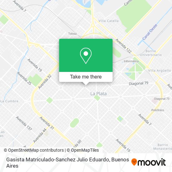 Mapa de Gasista Matriculado-Sanchez Julio Eduardo