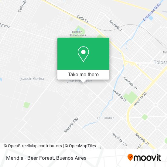 Mapa de Meridia - Beer Forest
