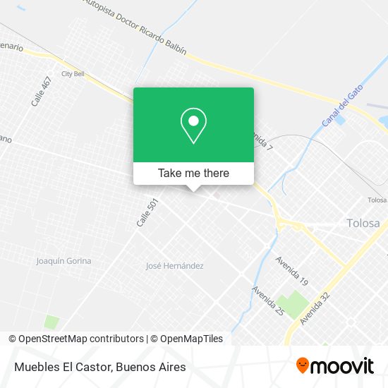 Mapa de Muebles El Castor