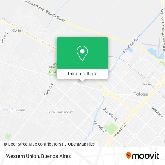 Western Union map